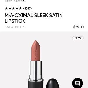 M·A·CXIMAL SLEEK SATIN LIPSTICK  in BLANKETY, nearly new